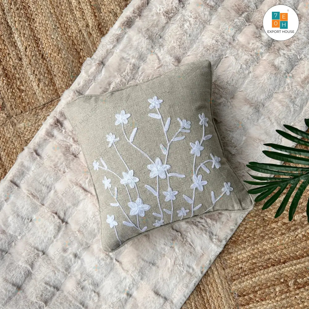 Embroidered Cushion Cover
