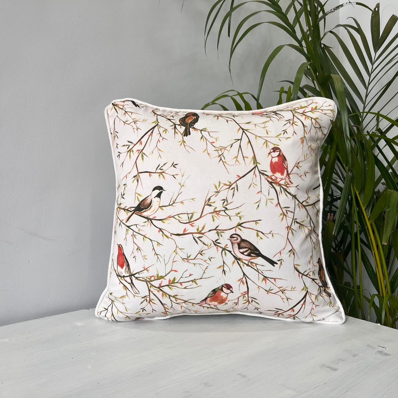 Printed Jacquard Cushion Cover - 16x16 inch Square