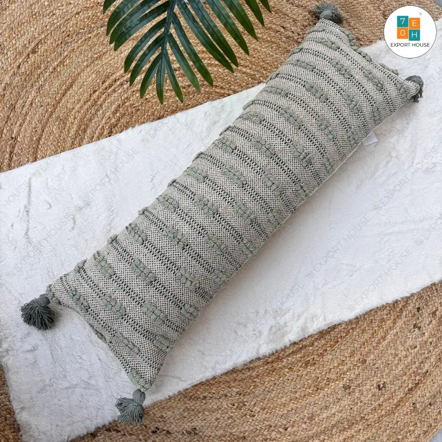 Cotton Boho Cushion Cover, Size:30cm x 91cm (12" x 36")