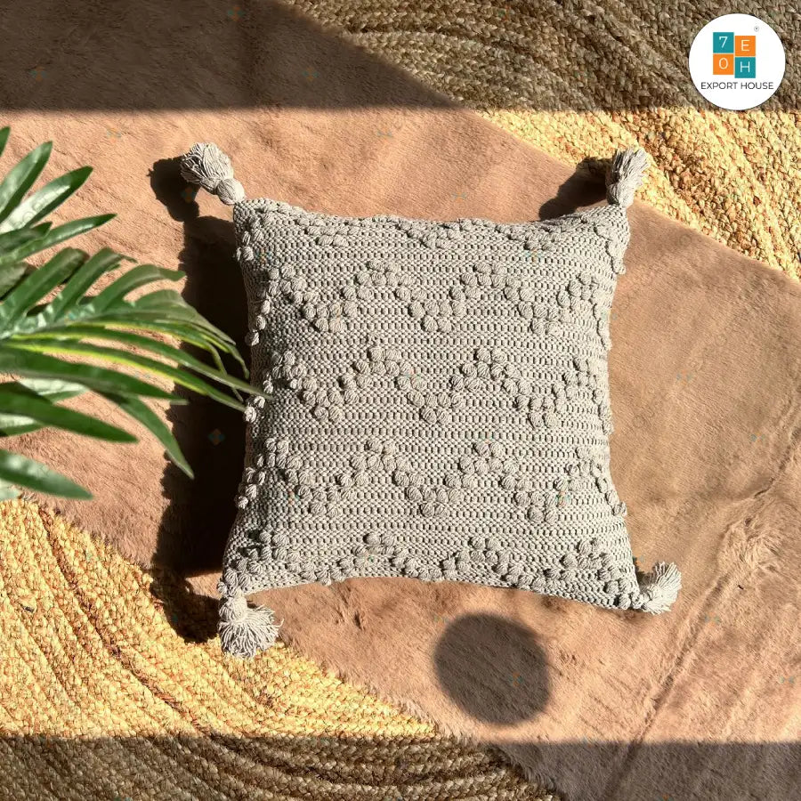 Cotton Boho Boho Cushion Cover, Size:40cm X 40cm (16" X 16")