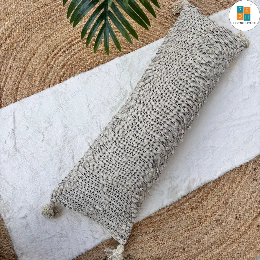Cotton Boho Cushion Cover, Size:30cm x 91cm (12" x 36")
