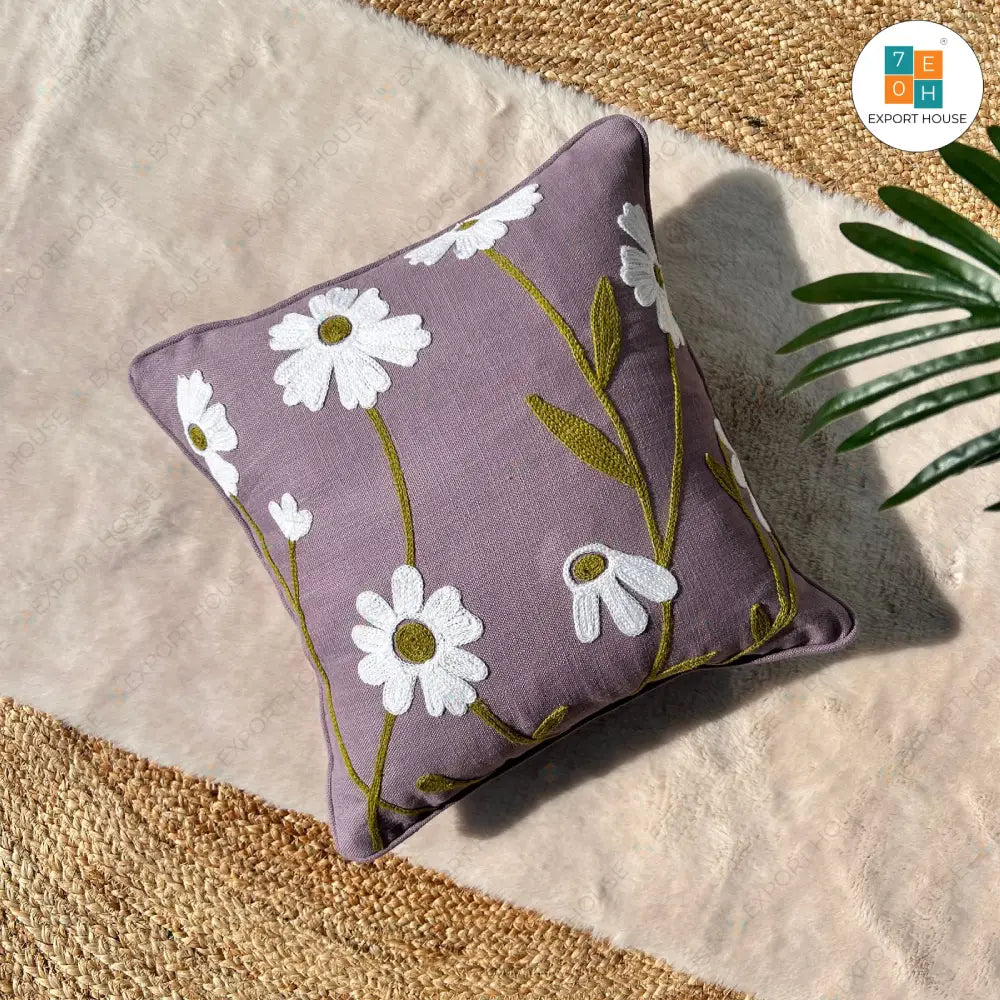 Embroidered Cushion Cover