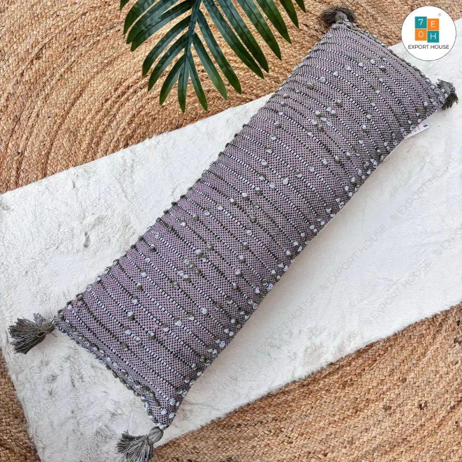Cotton Boho Cushion Cover, Size:30cm x 91cm (12" x 36")