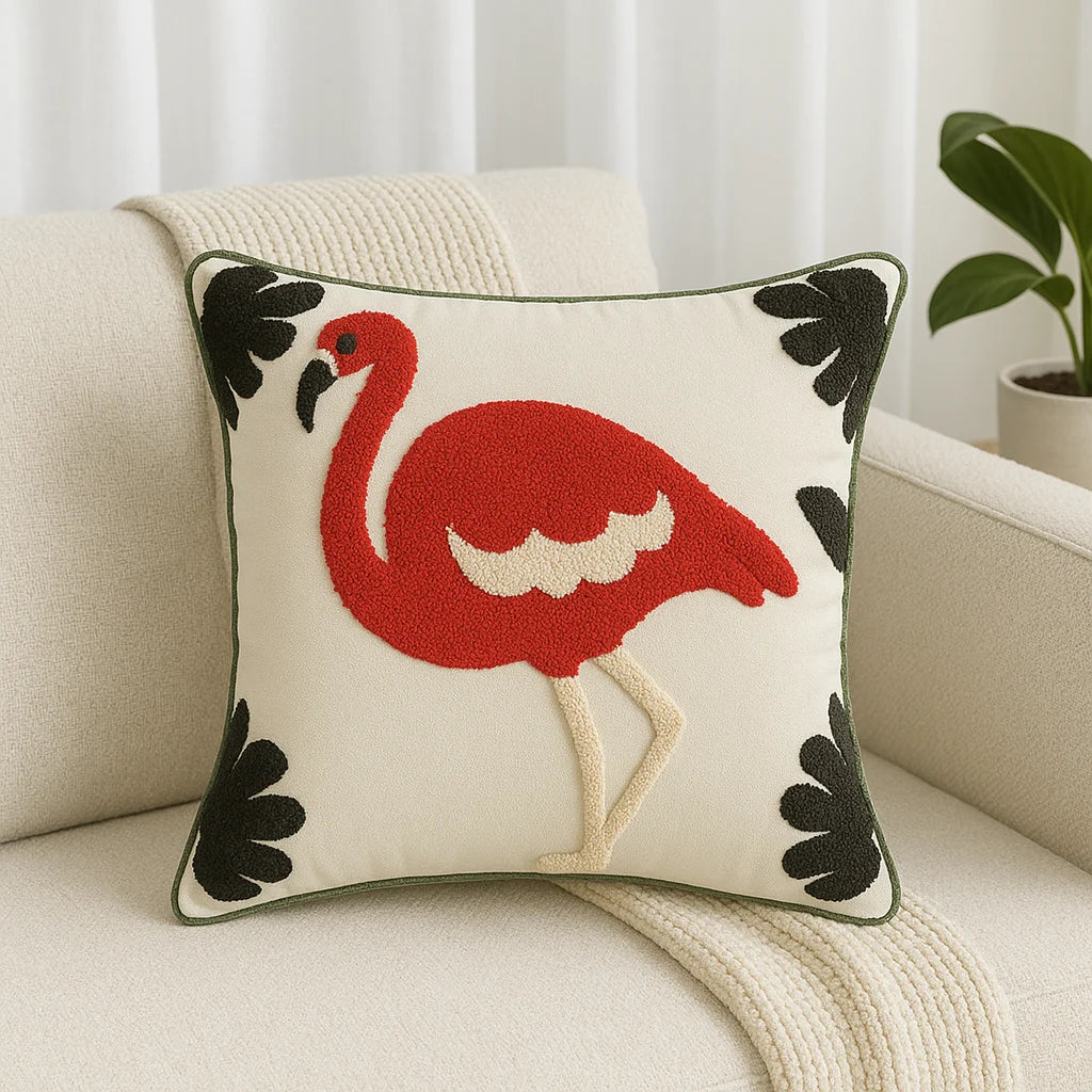 Embroidered Cushion Cover