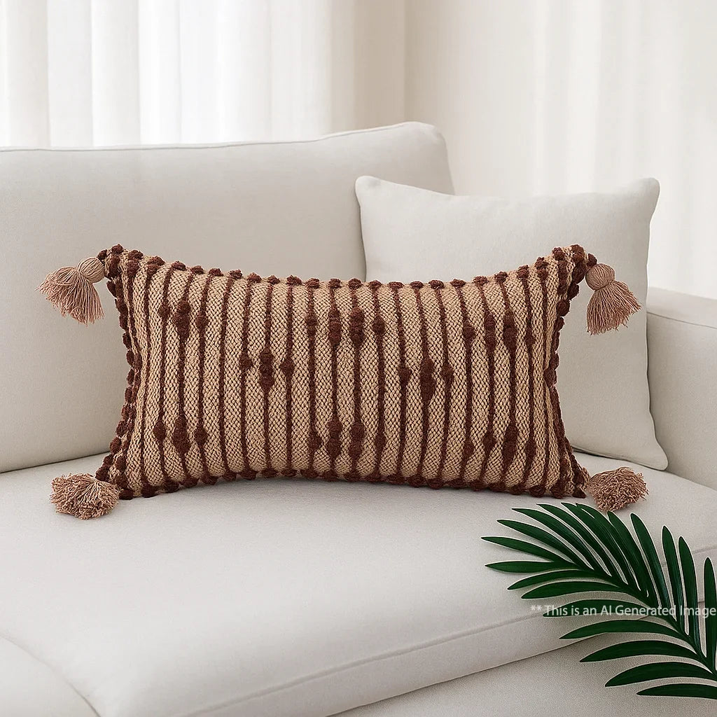 Boho Cushion Cover, 30cm X 50cm (12" X 20")
