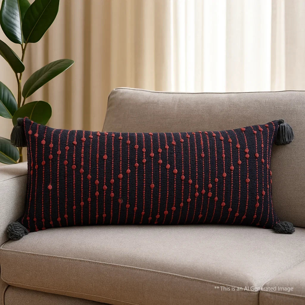 Boho Cushion Cover, 30cm x 91cm (12" x 36")