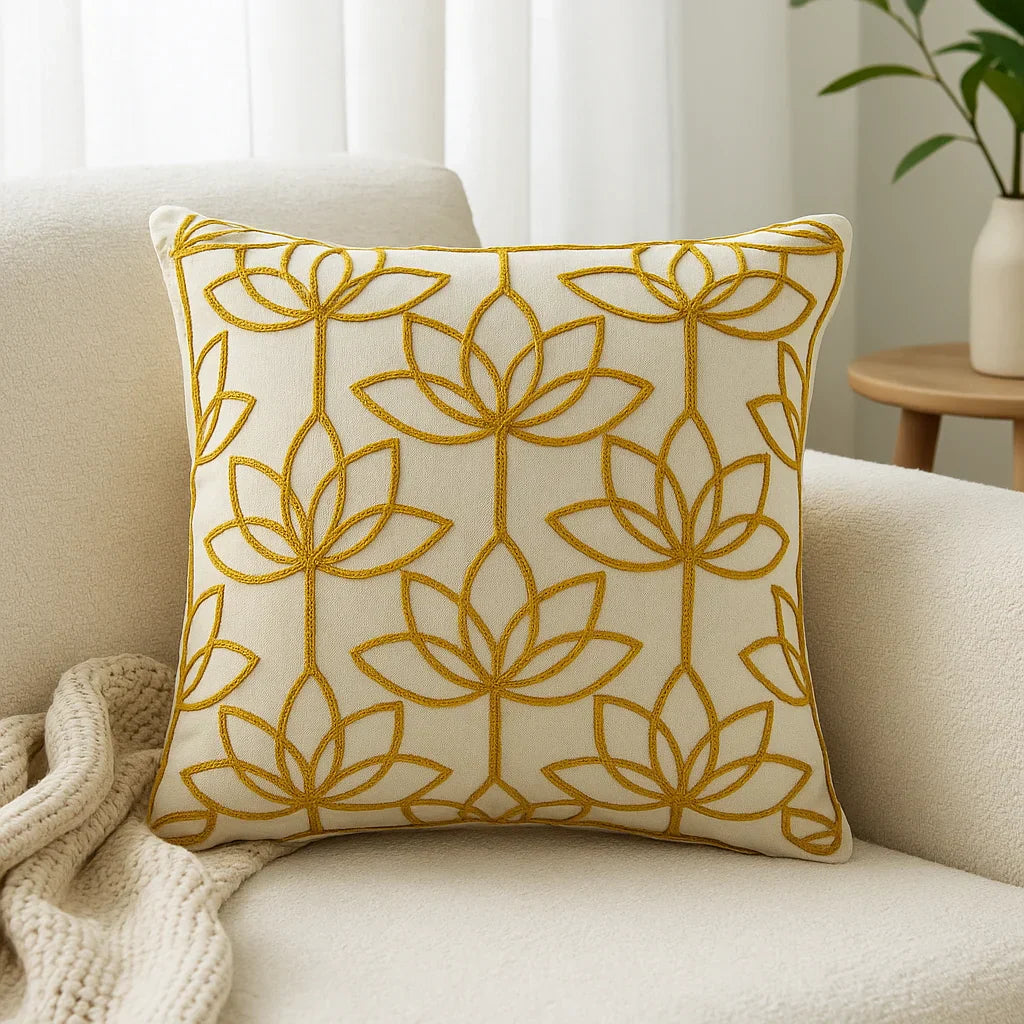Embroidered Cushion Cover